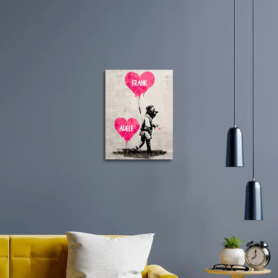 Banksy Hearts Customizable