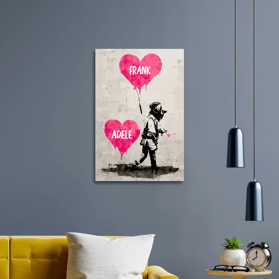 Banksy Hearts Customizable