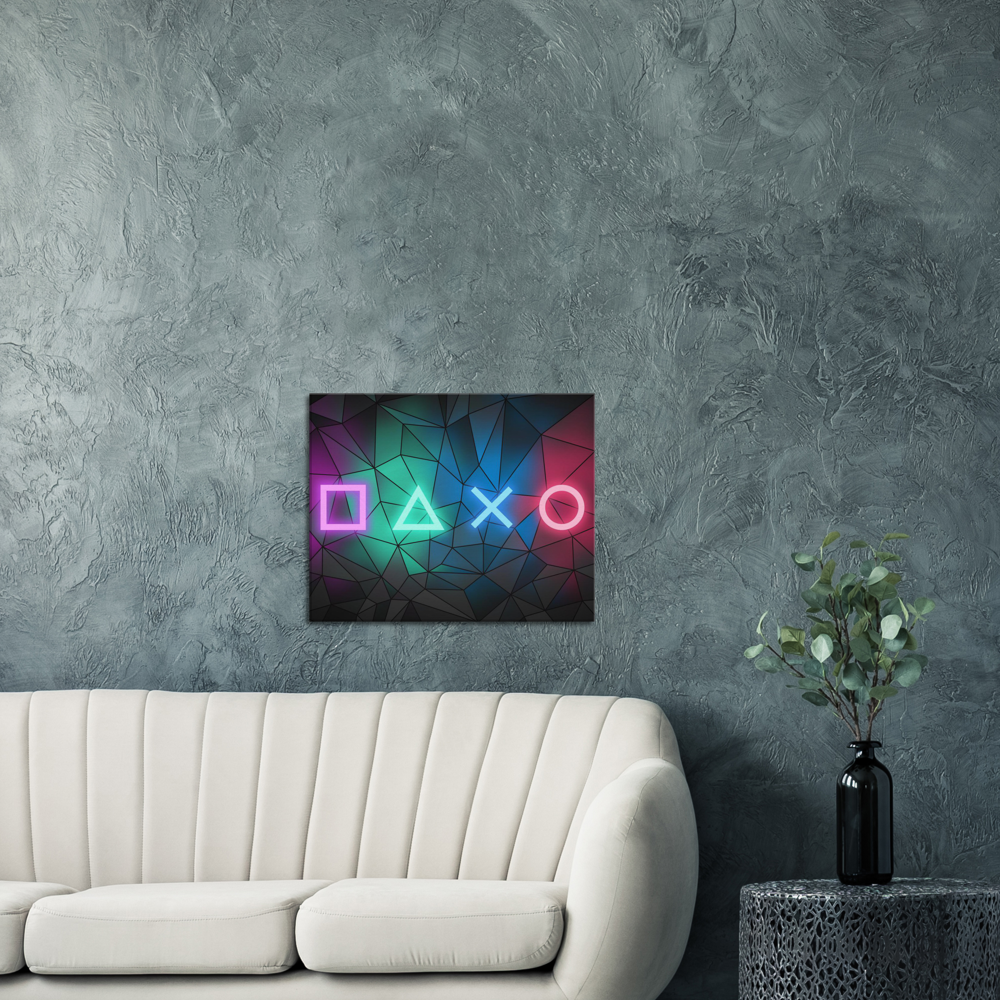 Game symbols neon