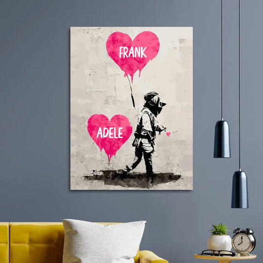 Banksy Hearts Customizable